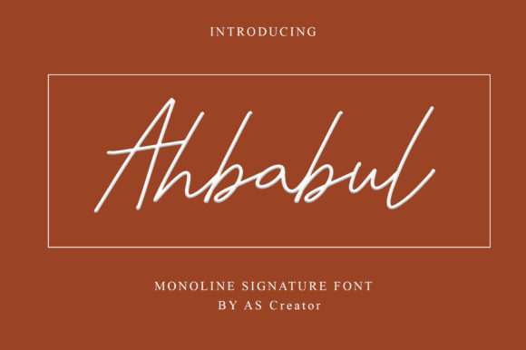 Ahbabul Font: A Script Typeface for Digital Elegance