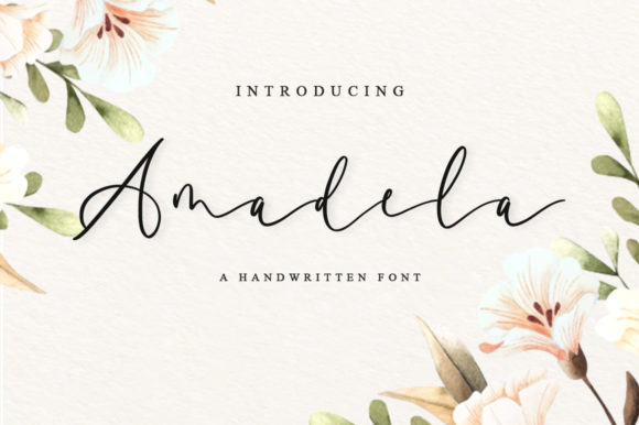 Amadela Font: A Romantic Script for Digital Design
