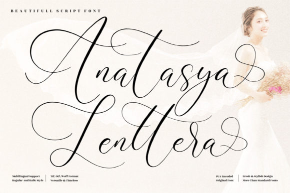 Anatasya Lenttera: A Refined Script Font for Editorial Design