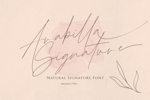 Arabilla Signature: A Luxurious Script Typeface for Designers