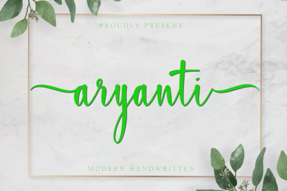 Aryanti Font: A Delightful Script for Small Business Branding
