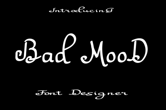 Bad Mood Script Font for Elegant Branding and Printable Design