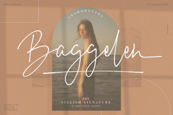 Baggelen: A Modern Script Font for Editorial Design