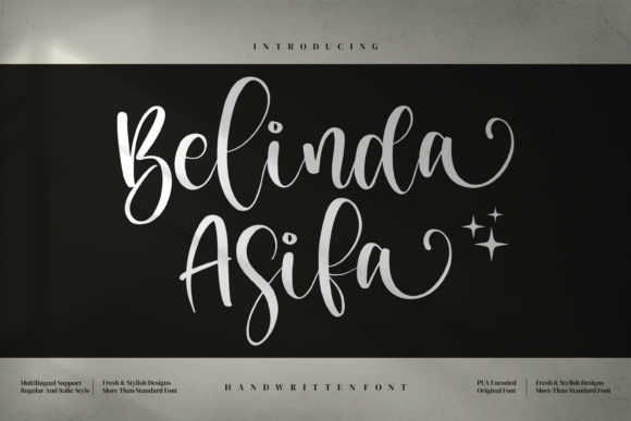 Belinda Asifa: The Elegant Script Font for Polished Branding