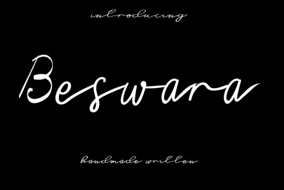 Beswara Script Font for Elegant Branding