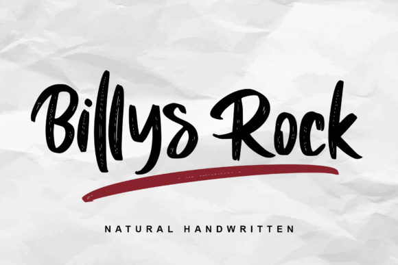 Billys Rock Typeface: A Delicate Script for Elegant Editorial Design