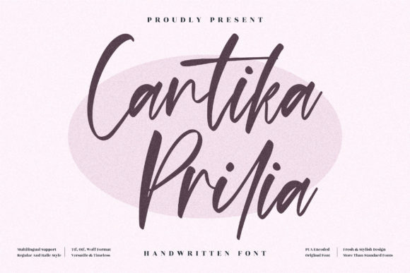 Cantika Prilia: The Whimsical Script Font for Polished Brand Identity