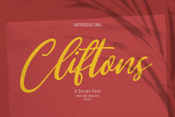 Clifttons: The Playful Script Handwritten Font for Creative Makers