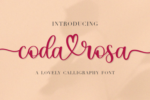 Coda Rosa: A Romantic Script Typeface for Elegant Branding