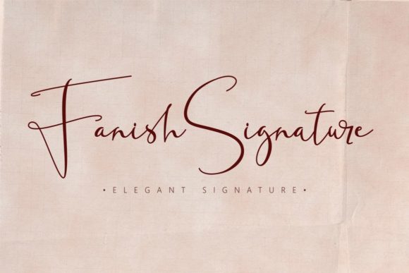 Fanish Signature: The Elegant Script Typeface for Editorial Design