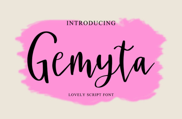 Gemyta Script Font for Editorial Design and Branding