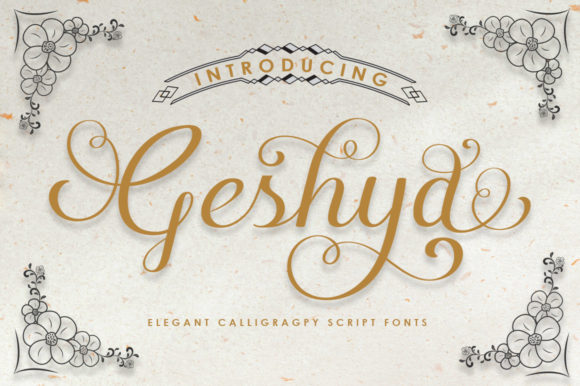 Geshya Font: A Script Typeface for Stylish Business Branding