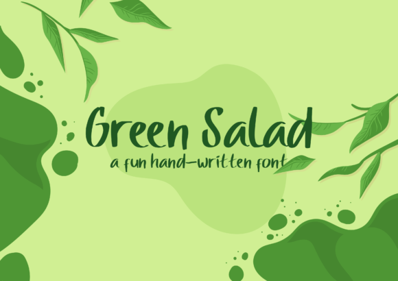 Green Salad Font: A Fresh Script for Elegant Design Projects