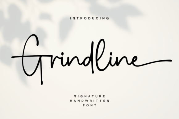 Grindline: A Playful Script Handwritten Font for Creative Crafters