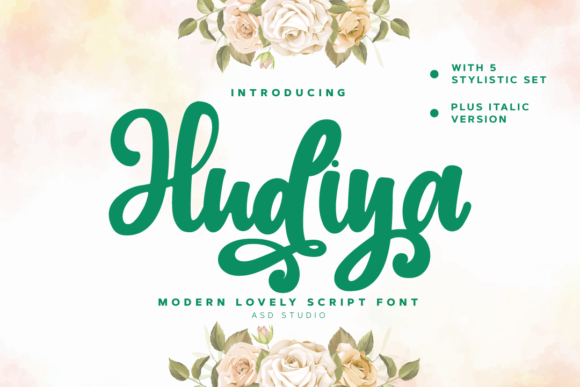 Hudiya Font: A Sophisticated Script for Creative Product Makers