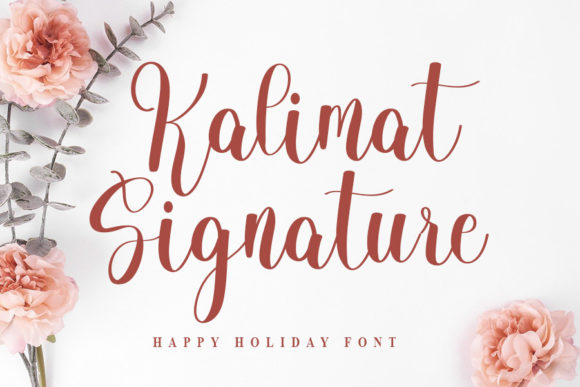 Kalimat Signature Font for Branding and Design