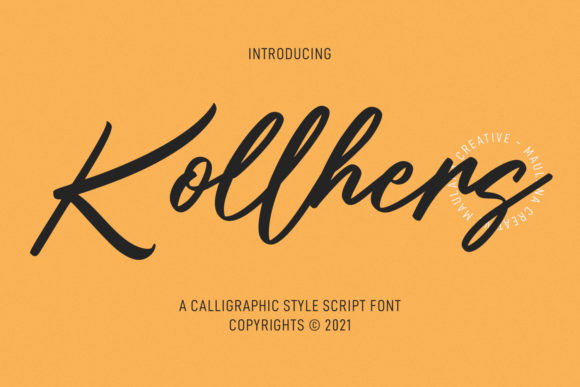 Kollhers: The Elegant Script Handwritten Font for Modern Campaigns