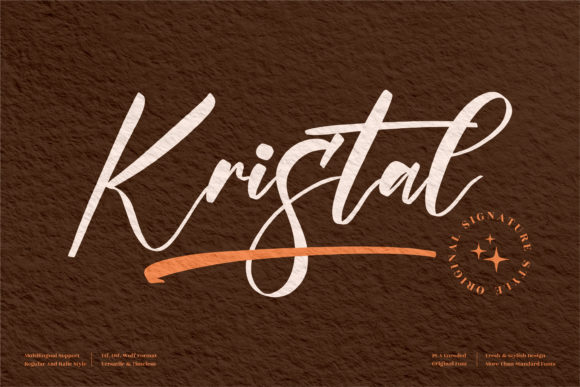 Kristal Script Font for Elegant Campaign Design