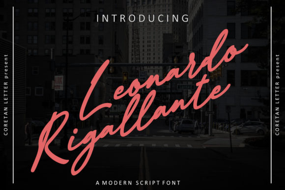 Leonardo Rigallante: A Whimsical Script Font for Relaxed Branding