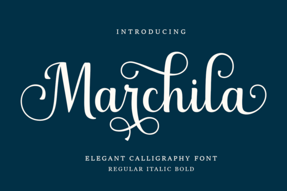Marchila Script Font for Elegant Campaign Design