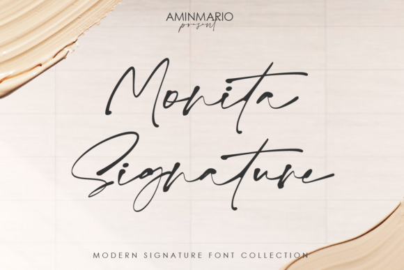 Monita Signature: A Classy Script Font for Creative Branding Projects