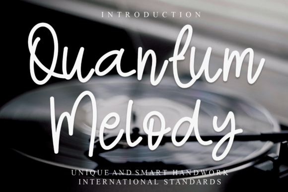 Quantum Melody: A Graceful Script Font for Editorial Design