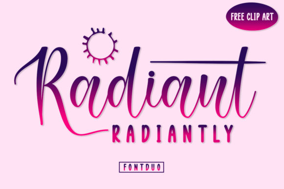 Radiant Radiantly: A Script Font That Elevates Web Typography