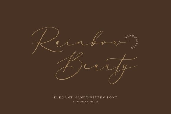 Rainbow Beauty Font: A Refined Script for Sophisticated Branding