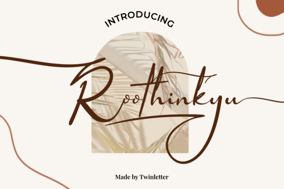 Roothinkyu: A Playful Script Handwritten Font for Creative Crafters