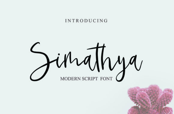 Simathya: A Script Font That Elevates Digital Branding