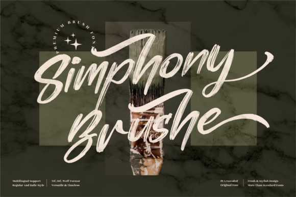 Simphony Brushe: A Sophisticated Script Font for Your Brand
