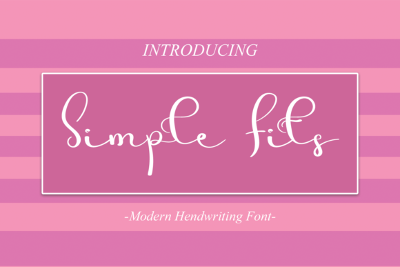 Simple Fits Font for Social Media and Brand Campaigns