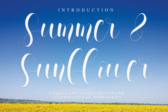 Summer and Sunflower: The Script Handwritten Font for Bright Campaigns