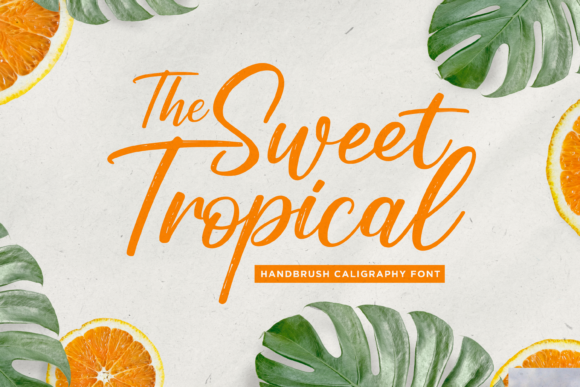 Sweet Tropical Font: Elegant Script for Handmade Brands