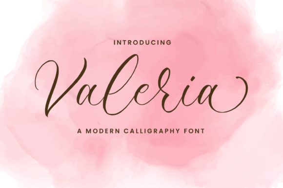 Valeria Script Font for Handmade Creations and Commercial Projects